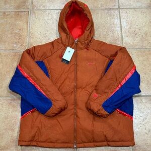 Nike Project Frog Insulated Puffer Repellent Jacket Orange Blue HJ6934-246 Men L